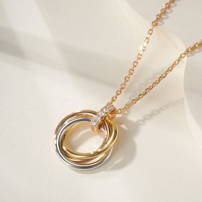 [Resenly Jewelry] トリニティ ネックレス、ミディアムモデル、ダイヤモンド
