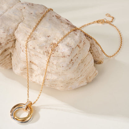 [Resenly Jewelry] トリニティ ネックレス、ミディアムモデル、ダイヤモンド