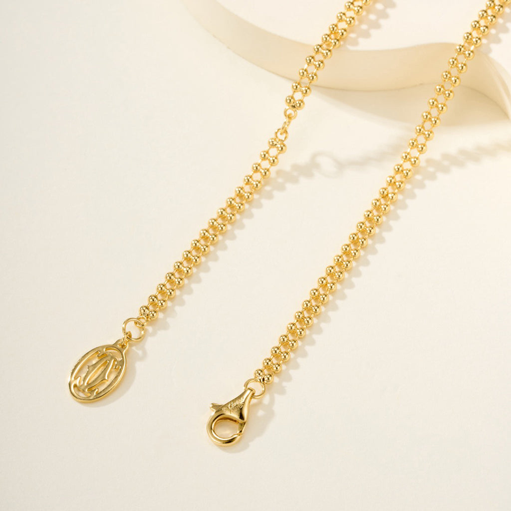 [Resenly Jewelry]TRINITY LARGE FULL DIAMOND  NECKLACE