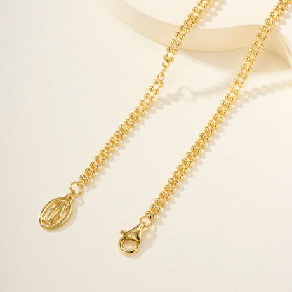 [Resenly Jewelry]TRINITY LARGE FULL DIAMOND  NECKLACE
