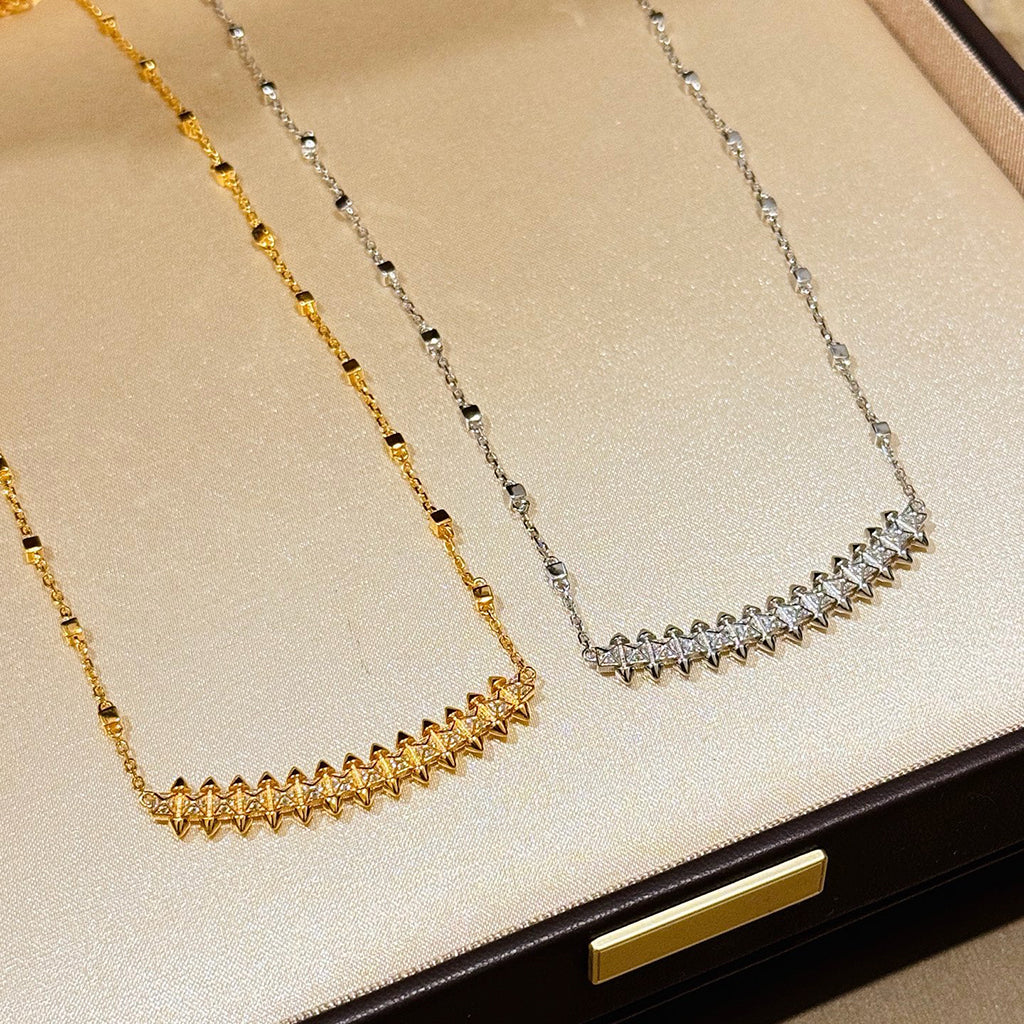 [Resenly Jewelry]CLASH  SMALL FULL DIAMOND NECKLACE