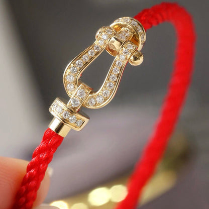 [Resenly Jewelry]FORCE LARGE HORSESHOE FULL DIAMOND BRACELET GOLD