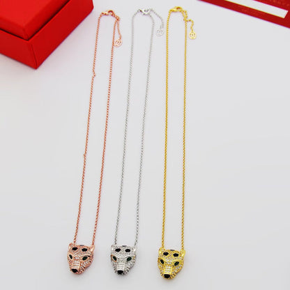 [Resenly Jewelry]PANTHERE FULL DIAMOND NECKLACE
