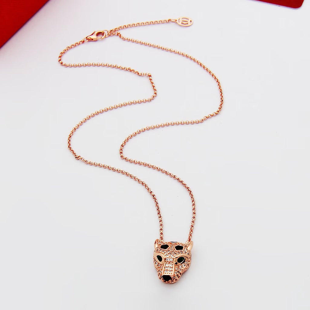 [Resenly Jewelry]PANTHERE FULL DIAMOND NECKLACE