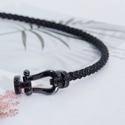 [Resenly Jewelry]FORCE LARGE SERIES HORSESHOE BLACK SAMURAI BRACELET