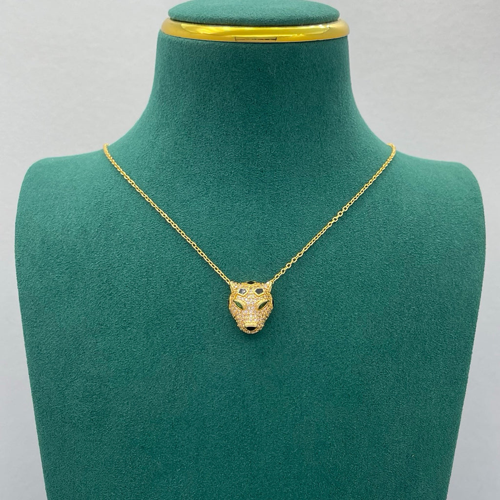 [Resenly Jewelry]PANTHERE FULL DIAMOND NECKLACE