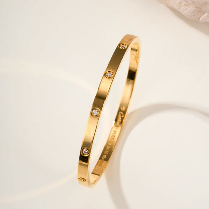 [Resenly Jewelry]LOVE BRACELET 3.65MM 10 DIAMONDS