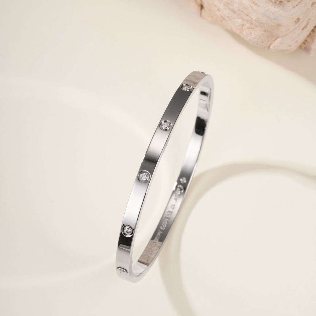[Resenly Jewelry]LOVE BRACELET 3.65MM 10 DIAMONDS