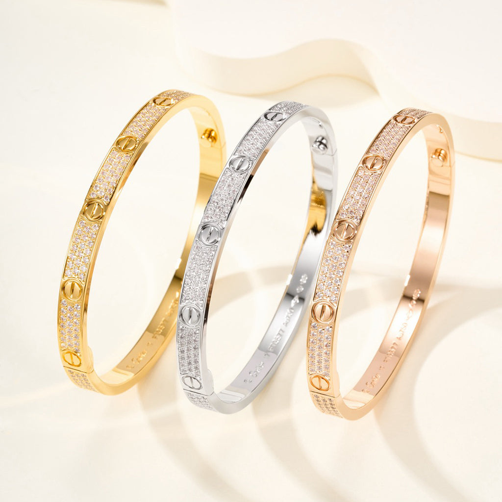 [Resenly Jewelry]LOVE BRACELET 4.8MM DIAMOND-PAVED