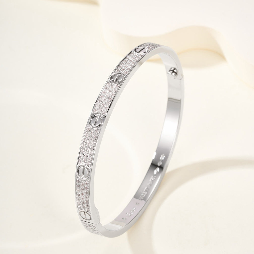 [Resenly Jewelry]LOVE BRACELET 4.8MM DIAMOND-PAVED
