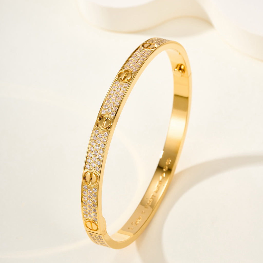 [Resenly Jewelry]LOVE BRACELET 4.8MM DIAMOND-PAVED