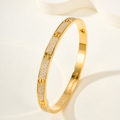 [Resenly Jewelry]LOVE BRACELET 4.8MM DIAMOND-PAVED