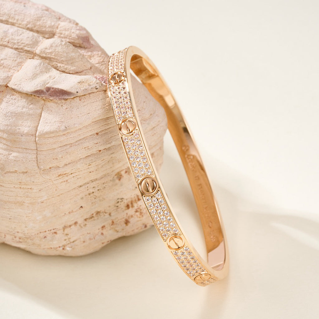 [Resenly Jewelry]LOVE BRACELET 4.8MM DIAMOND-PAVED