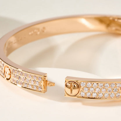 [Resenly Jewelry]LOVE BRACELET 4.8MM DIAMOND-PAVED