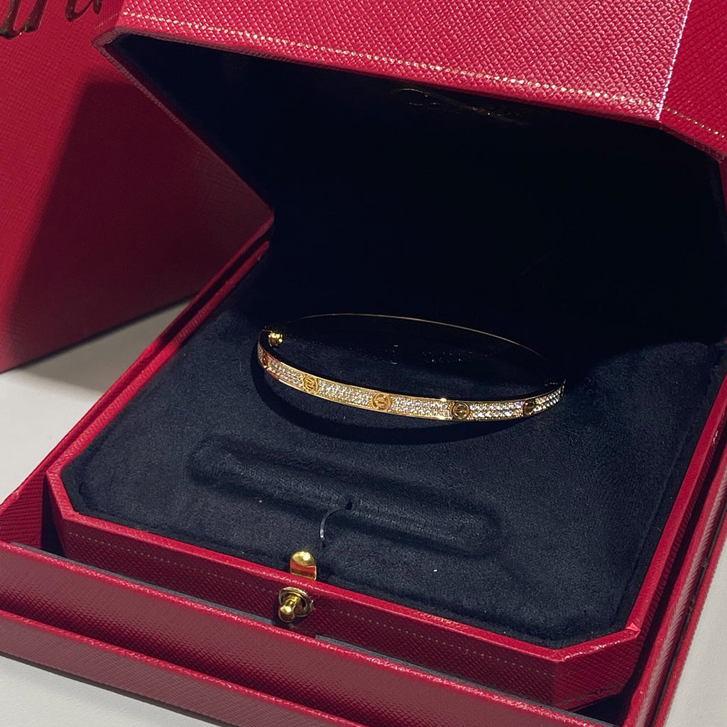 [Resenly Jewelry]LOVE BRACELET 3.65MM DIAMOND-PAVED
