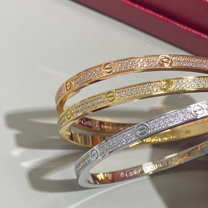 [Resenly Jewelry]LOVE BRACELET 3.65MM DIAMOND-PAVED