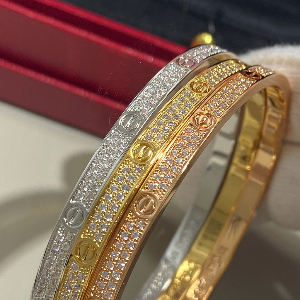[Resenly Jewelry]LOVE BRACELET 3.65MM DIAMOND-PAVED