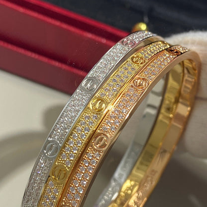 [Resenly Jewelry]LOVE BRACELET 3.65MM DIAMOND-PAVED