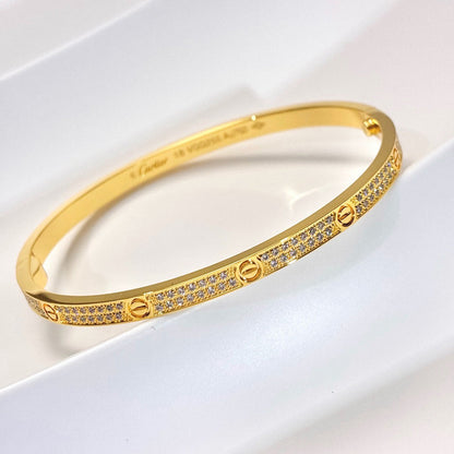 [Resenly Jewelry]LOVE BRACELET 3.65MM DIAMOND-PAVED