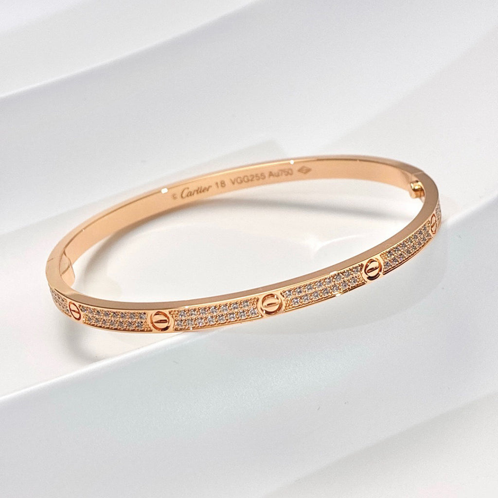 [Resenly Jewelry]LOVE BRACELET 3.65MM DIAMOND-PAVED