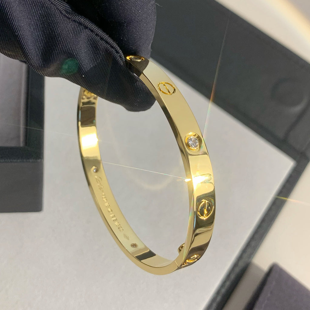 [Resenly Jewelry]LOVE BRACELET 6.1MM 4 DIAMONDS