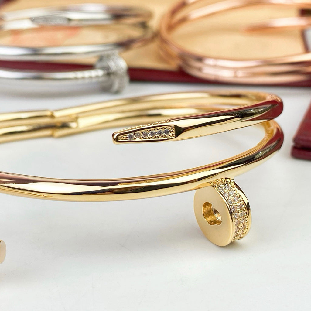 [Resenly Jewelry]JUSTE BRACELET 3.5MM DOUBLE ROW DIAMOND