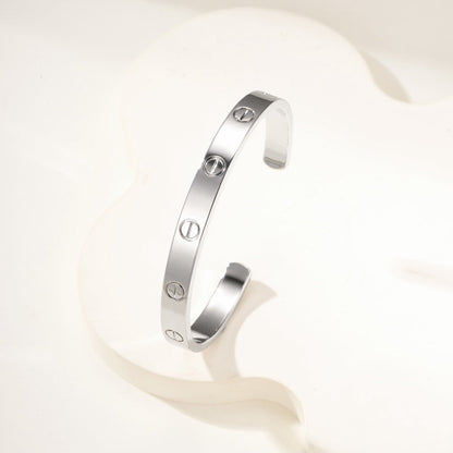 [Resenly Jewelry]LOVE BRACELET 6.1MM OPEN CUFF