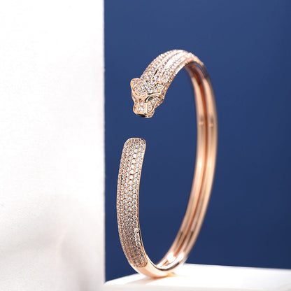 [Resenly Jewelry]PANTHERE FULL DIAMOND OPEN BRACELET