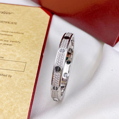 [Resenly Jewelry]LOVE BRACELET 6.1MM DIAMOND-PAVED CERAMIC
