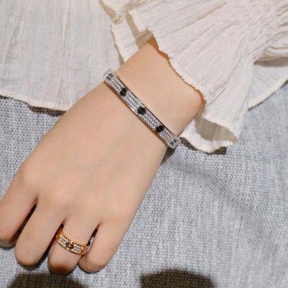 [Resenly Jewelry]LOVE BRACELET 6.1MM DIAMOND-PAVED CERAMIC