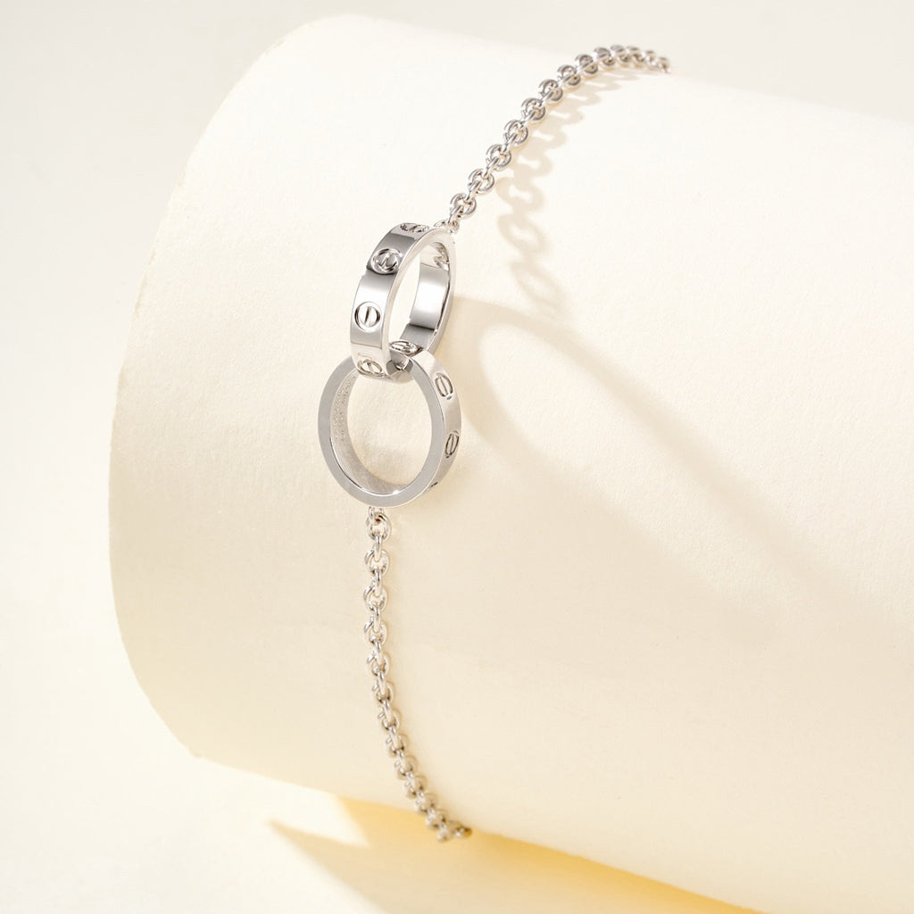 [Resenly Jewelry]LOVE BRACELET DOUBLE RING