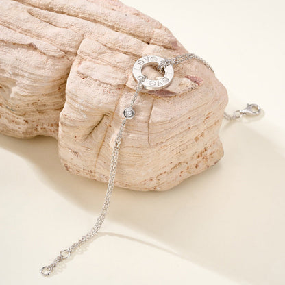 [Resenly Jewelry] ラブブレスレット ダイヤモンド2石
