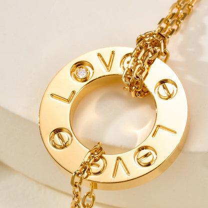 [Resenly Jewelry] ラブブレスレット ダイヤモンド2石