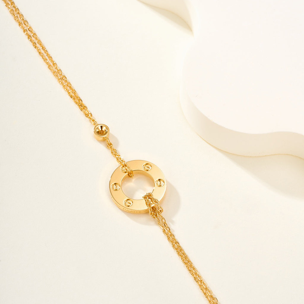 [Resenly Jewelry] ラブブレスレット ダイヤモンド2石