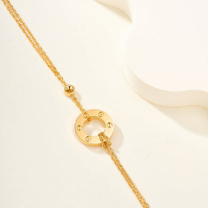 [Resenly Jewelry] ラブブレスレット ダイヤモンド2石