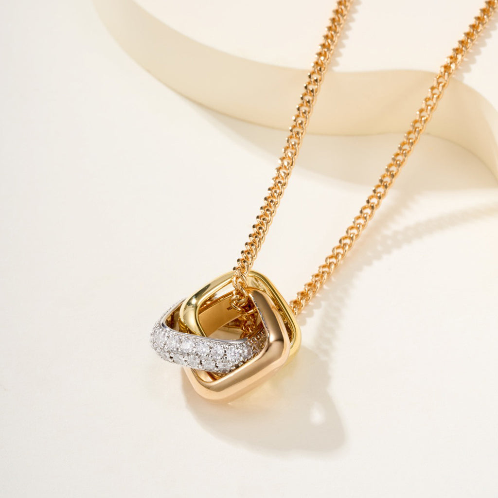 [Resenly Jewelry]TRINITY CUSHION NECKLACE COLLECTION