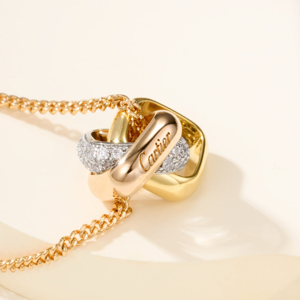 [Resenly Jewelry]TRINITY CUSHION NECKLACE COLLECTION