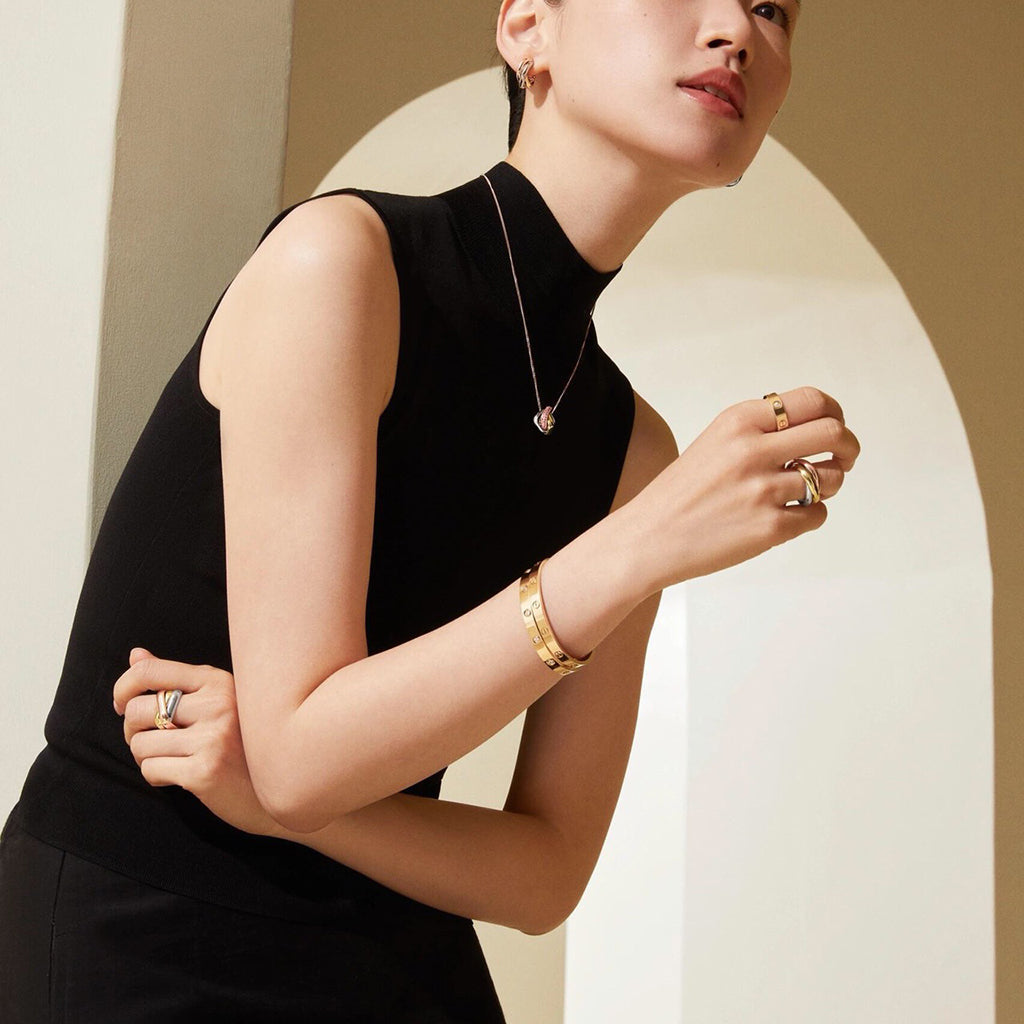 [Resenly Jewelry]TRINITY CUSHION NECKLACE COLLECTION