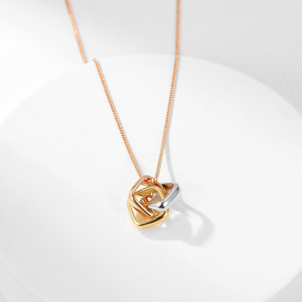 [Resenly Jewelry]TRINITY CUSHION NECKLACE COLLECTION