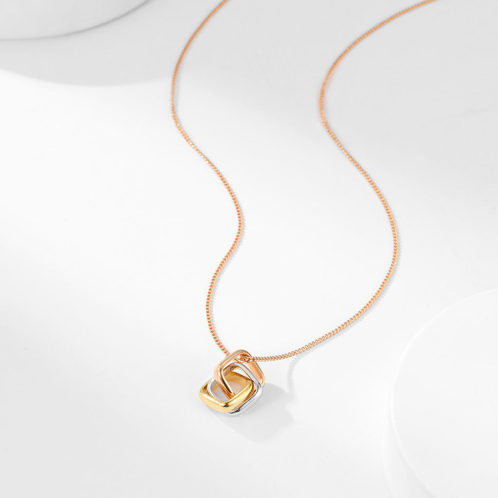 [Resenly Jewelry]TRINITY CUSHION NECKLACE COLLECTION
