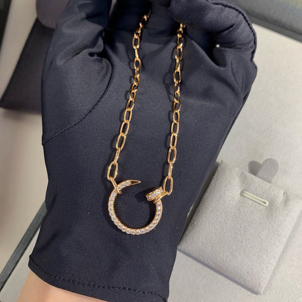 [Resenly Jewelry]JUSTE NECKLACE FULL DIAMONDS