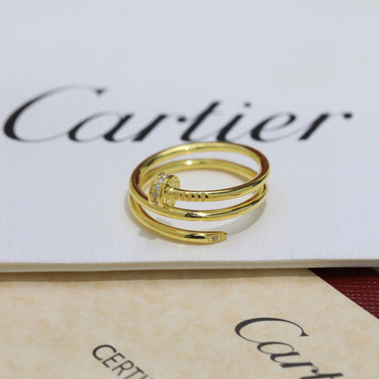 [Resenly Jewelry]JUSTE RING 4.8MM HALF DIAMOND