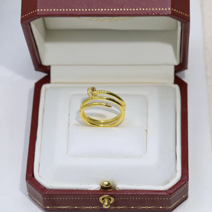 [Resenly Jewelry]JUSTE RING 4.8MM HALF DIAMOND