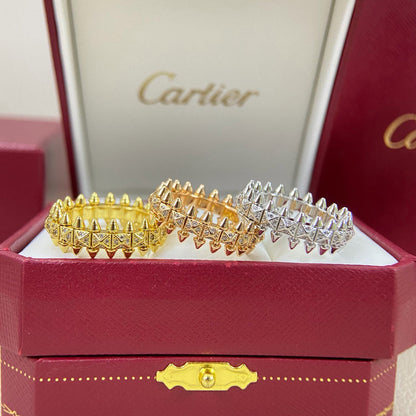 [Resenly Jewelry]CLASH 6.4MM SMALL FULL DIAMOND RING