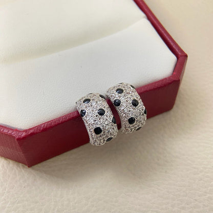 [Resenly Jewelry] パンテール ミニ フルダイヤモンド イヤリング