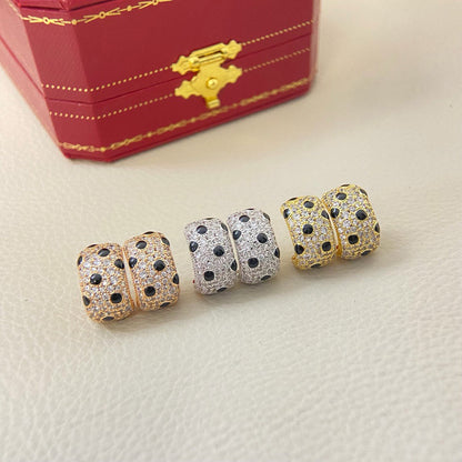 [Resenly Jewelry] パンテール ミニ フルダイヤモンド イヤリング