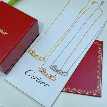 [Resenly Jewelry]PANTHERE PAVED DIAMOND NECKLACE