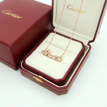 [Resenly Jewelry]PANTHERE FULL DIAMOND NECKLACE