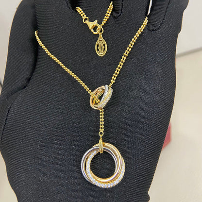 [Resenly Jewelry]TRINITY DIAMONDS NECKLACE