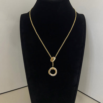 [Resenly Jewelry]TRINITY DIAMONDS NECKLACE